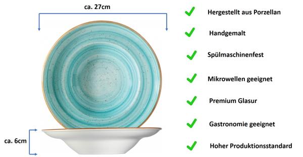 Aura Aqua Gourmet Pastateller 27cm